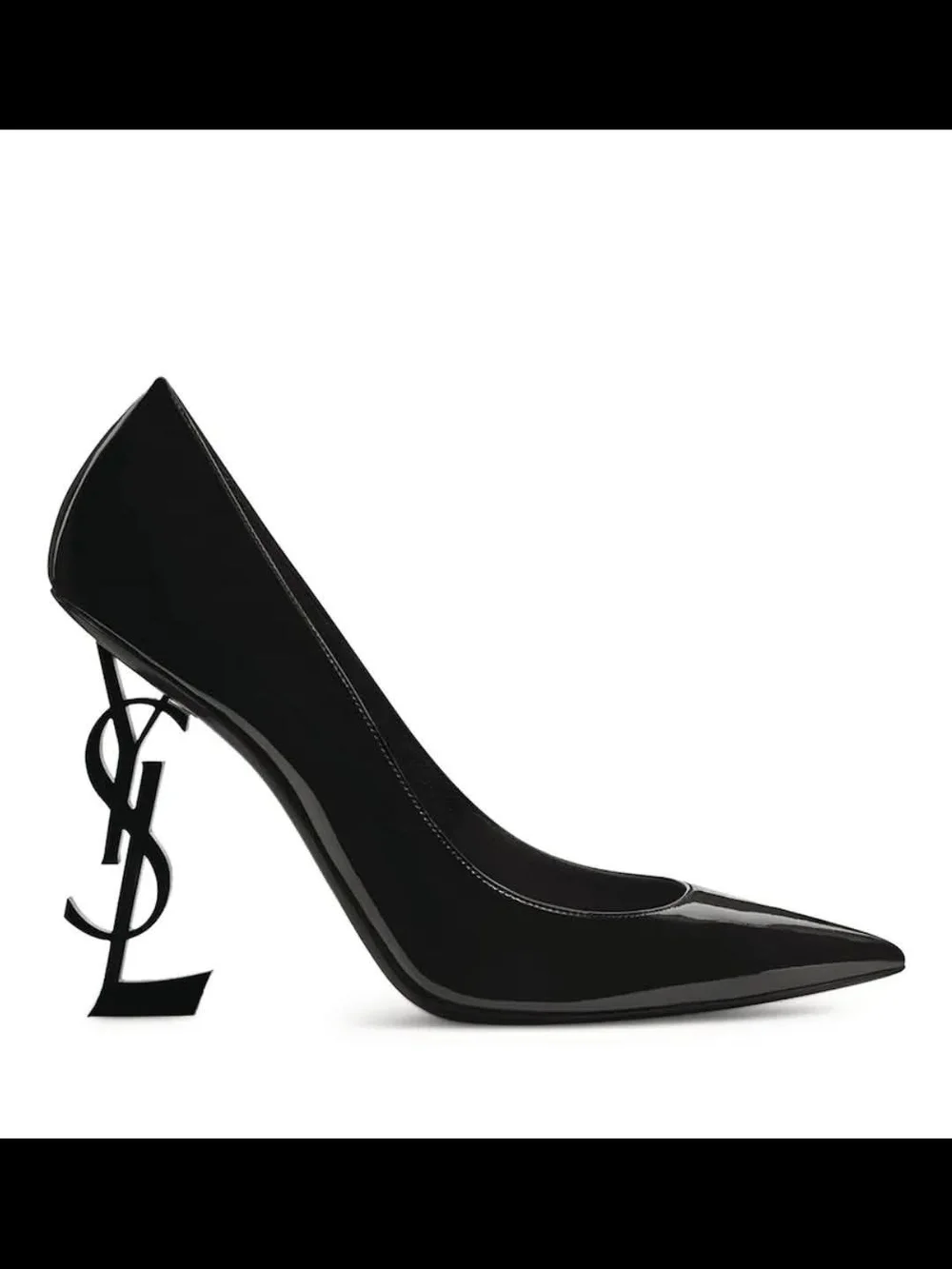 Saint Laurent Black Iconic Opy Stiletto Pumps - Picture 2 of 3